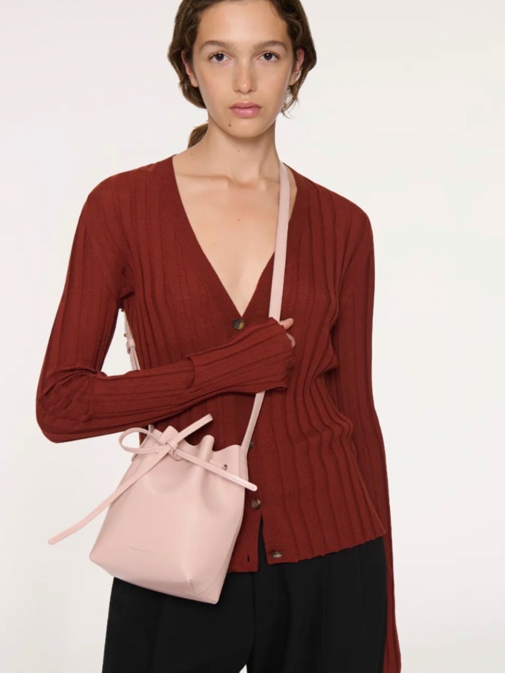 Mansur Gabriel mini bucket bag - Picture 7 of 8
